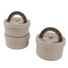 Insulated Food Container Beige 316 Stainless Steel Round Sealed Leak Proof with Bag Insulated Bento