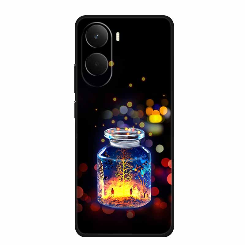 

For Xiaomi Poco M7 4G Case M 7 Plus Coque Shockproof Black Silicone TPU Soft Back Cover Case For Poco M7 Plus Phone Case M7Plus Poco M7 4G