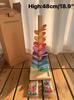 High Quality Rainbow Music Sounding Trees Wooden Petals Assembly and  Marble Run Balls Tracking Kids Educational Toys