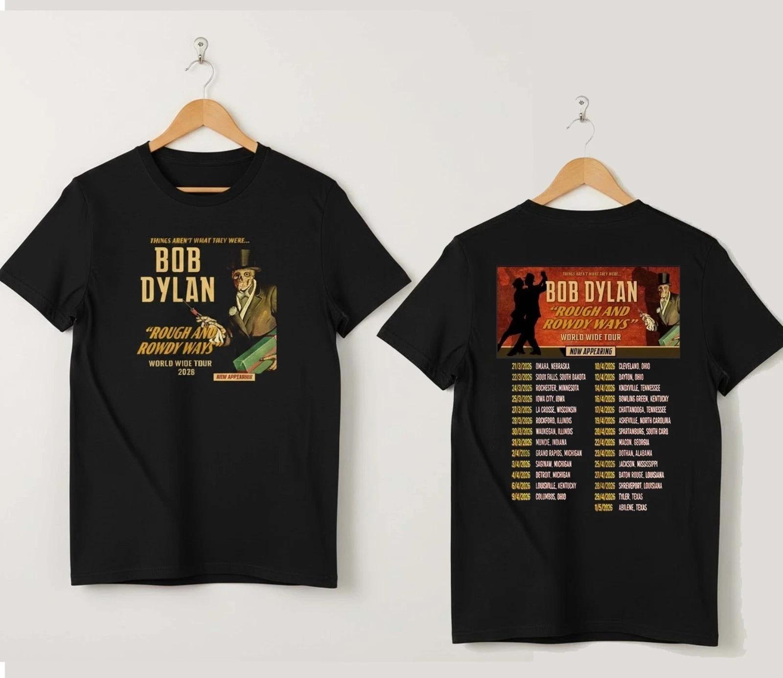 Bob Dylan Rough And Rowdy Ways Tour 2026 T-Shirt S