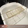 TLXT Golden Bathtub Storage Rack
