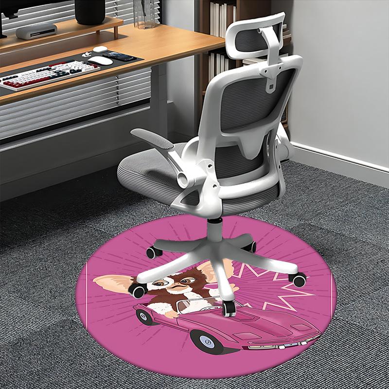 

Gizmo,Pink Car Chair mat Round Rug Office carpet, Non slip, Suitable for Living Rooms, Bedrooms,Decor1205866a 80cm by 80cm