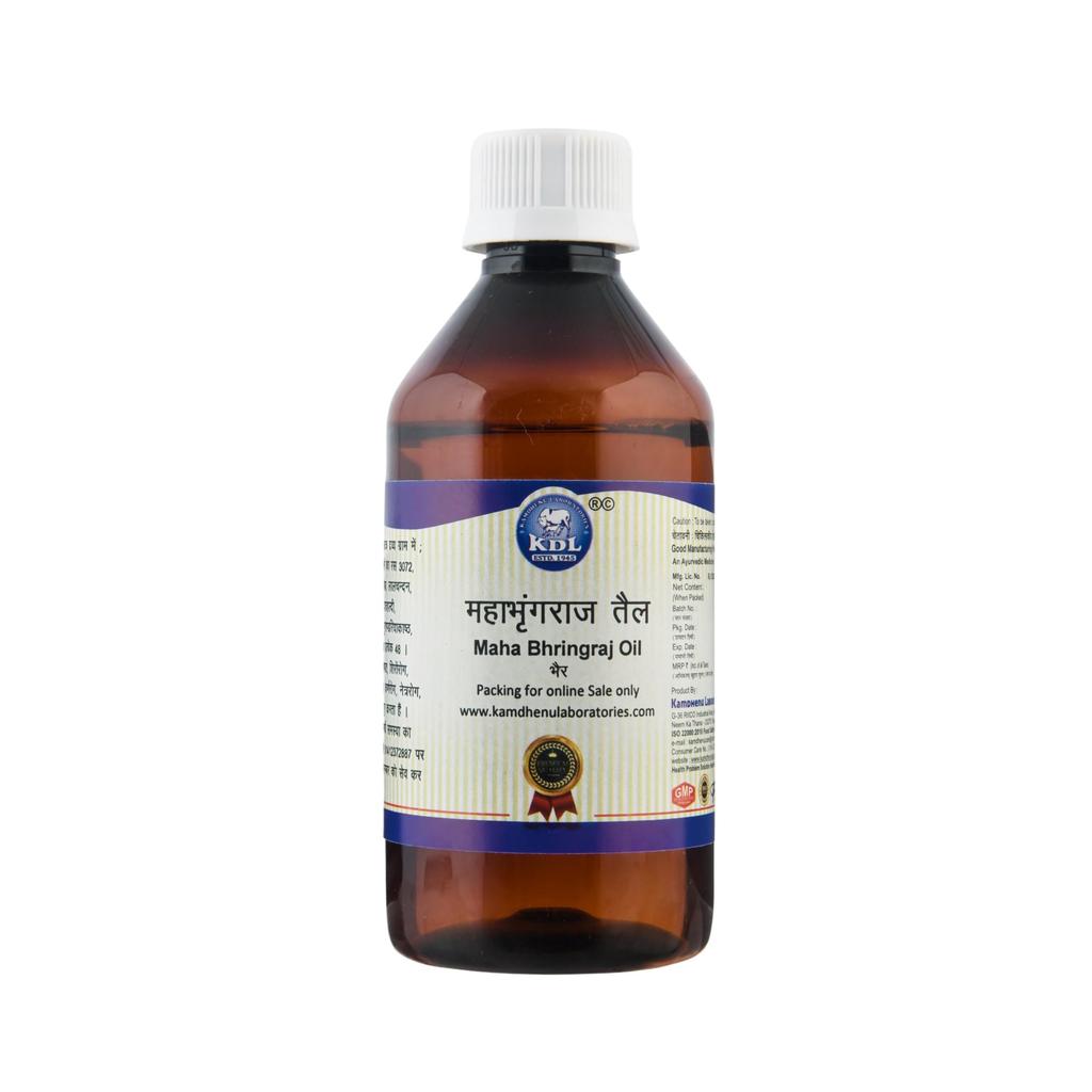 Kamdhenu Laboratories Mahabhringraj Öl 200 ml | Haaröl | Für Männer und Frauen | Mahabhringraj Öl für Haarpflege und Stärke