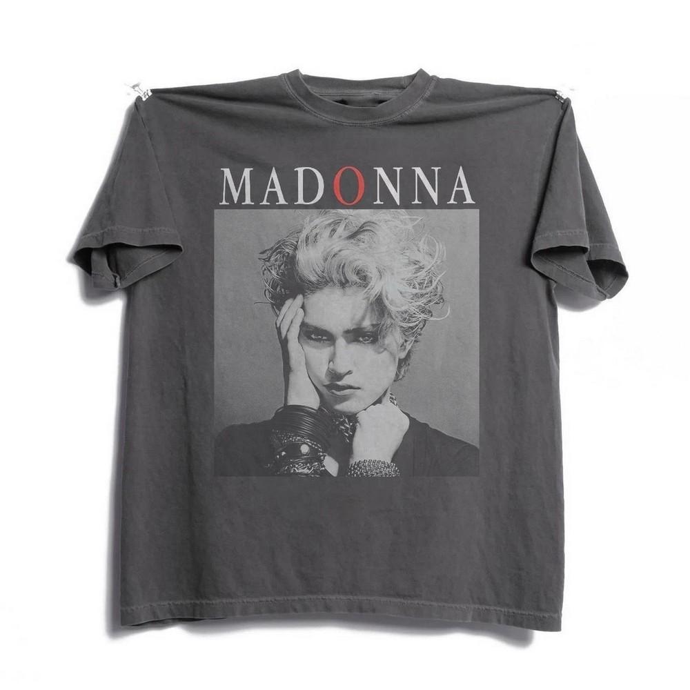 Madonna Vintage Portrait TShirt Unisex Charcoal Tshirt Size S5XL Unisex T-Shirt XL