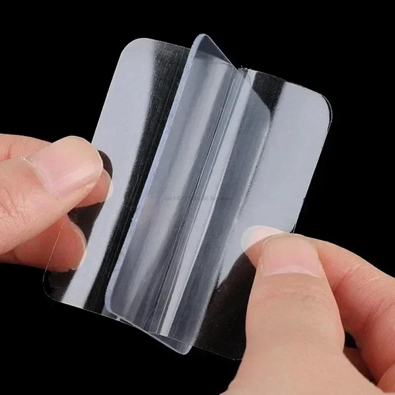 Ultra-strong Glue Double Sided Adhesive Tape Transparent Square Wall Stickers Patch for Bathroom Seamless Waterproof Nano Tapes