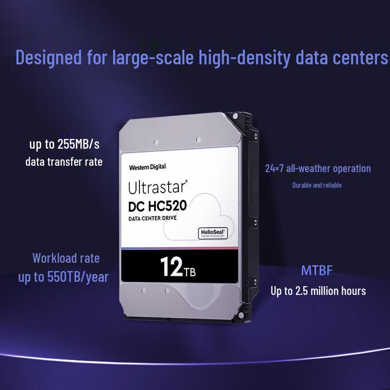 Western Digital 12TB HC520 SAS Enterprise HDD