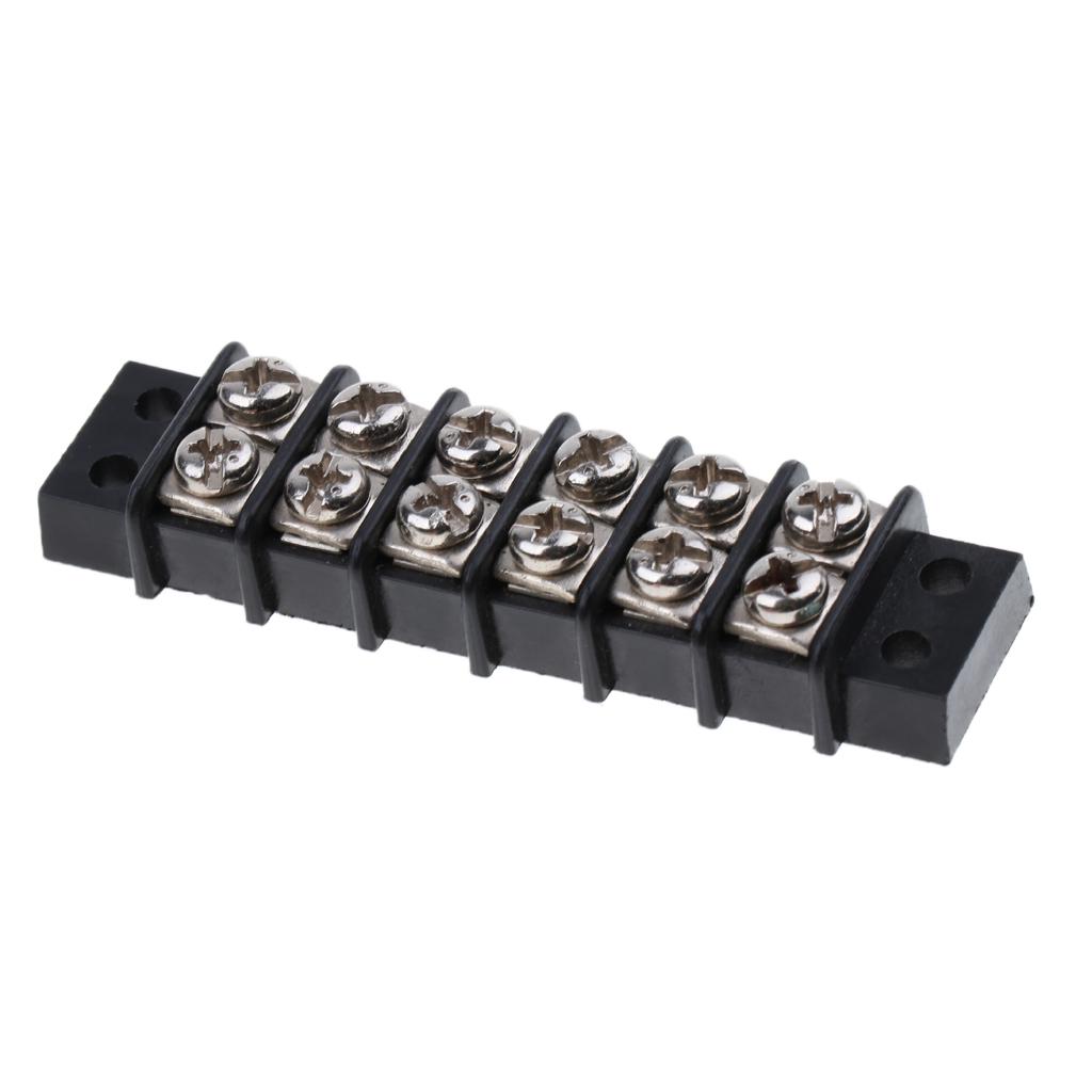 Replacement Marine Boat 6 Position 450V/30A Dual Row Screw Terminal