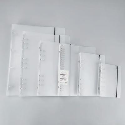 Frosted PP Strap Binder with Detachable Loose-Leaf for A4/B5/A5 Transparent Documents