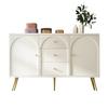 Storage Cabinet Chest of Drawers with 2 Doors 3 Heightened Legs Height-adjustable Shelf Leg Storing Wood Living Room TV Stand Console Table