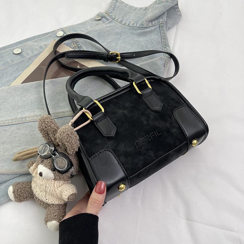 Simple Retro Small Bag Women's Autumn New Fashion One-shoulder Crossbody Bag Women's Hand-held Commuter Pillow Bag