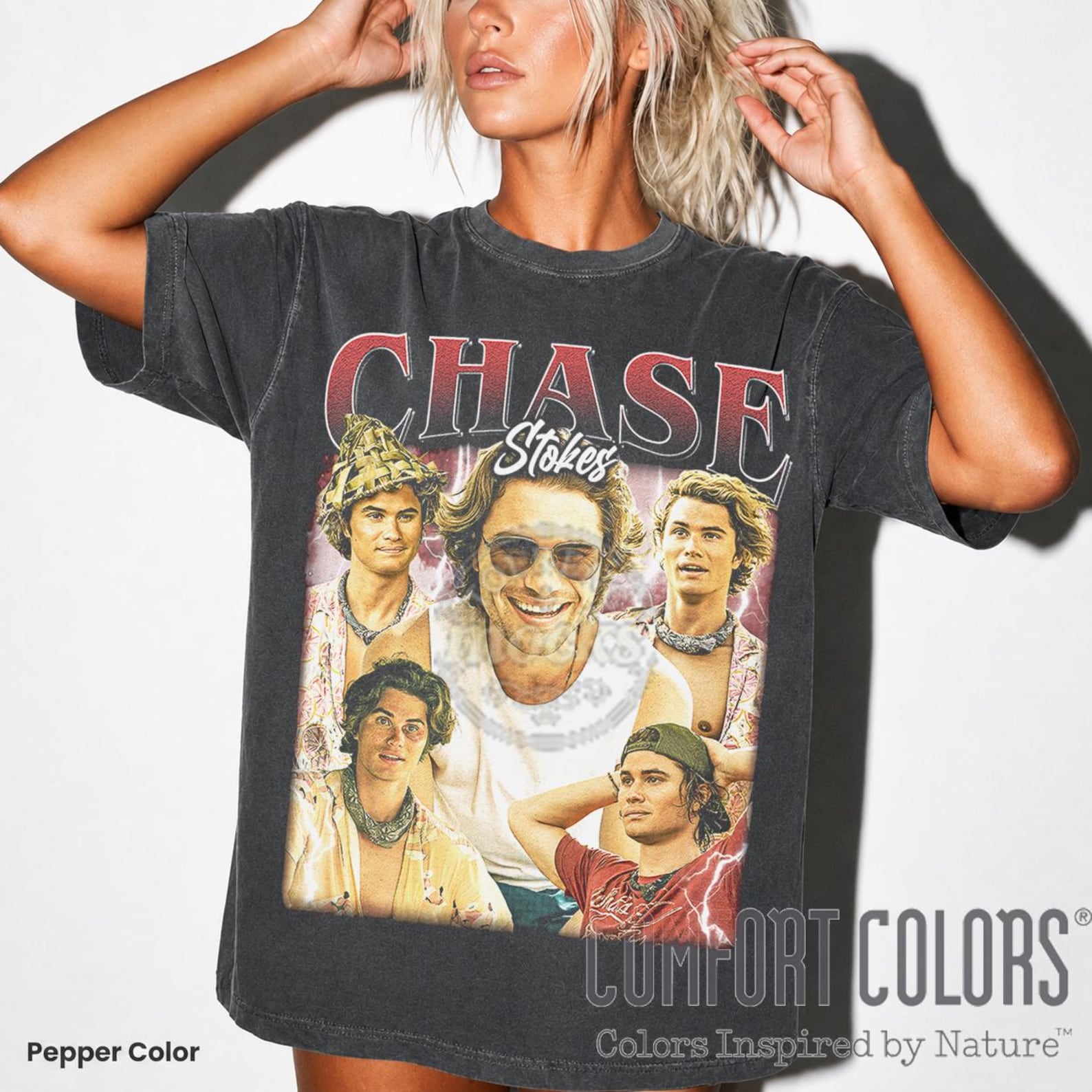 Chase Stokes T-Shirt, Outer Banks Comfort Colors Tee, Chase Stokes SweaT-Shirt, Actor PotraiT-Shirt, Gift For TV Series Fan FD 4XL