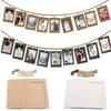 10 Pcs 2M Rope DIY Kraft Paper Picture Frame with Clips Picture Photo Frame  Home