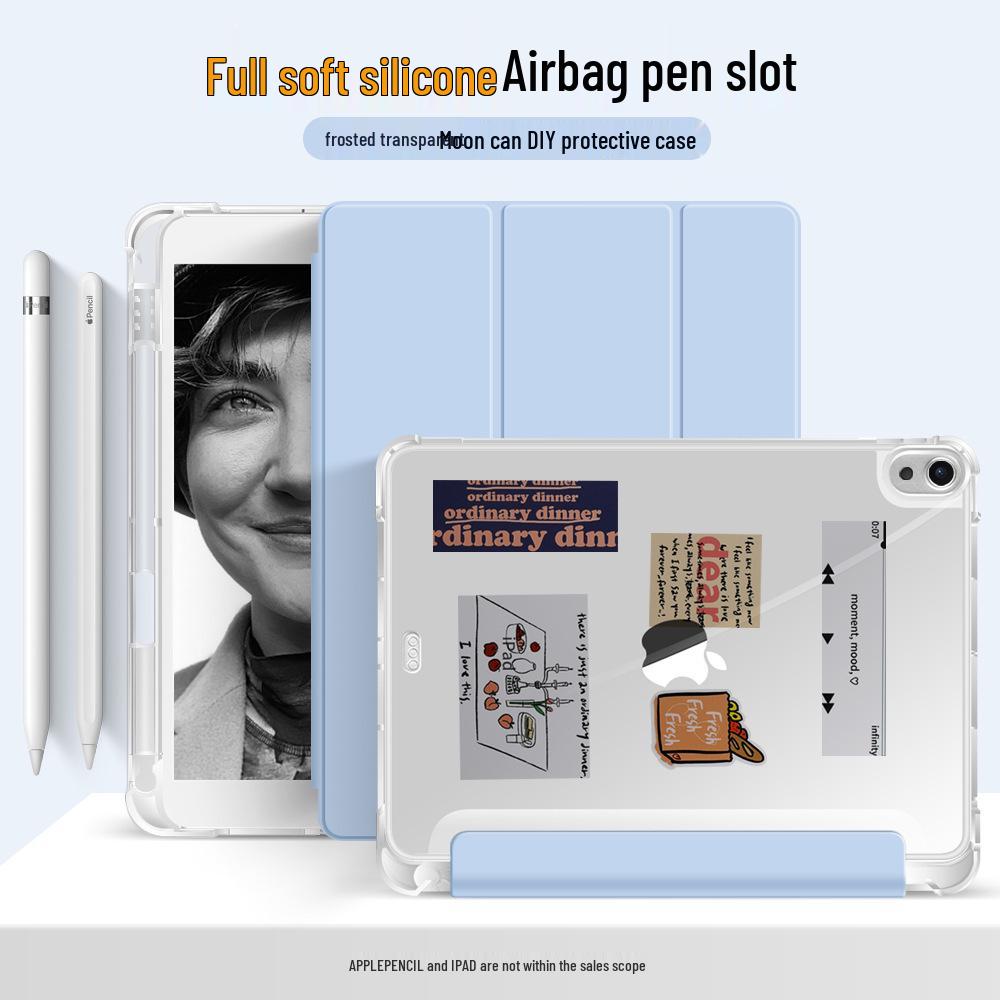 Funda para iPad de 10,2 pulgadas Air 4/5: Funda de cuero a prueba de caídas con ranura para bolígrafo para Pro 11 y Mini 6