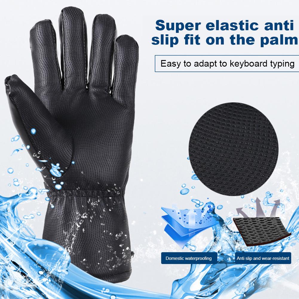 Wiederaufladbare beheizbare Handschuhe 3 Temperaturstufen Heizhandschuhe Akkubetriebene Heizhandschuhe für Outdoor Motorrad Ski Radfahren