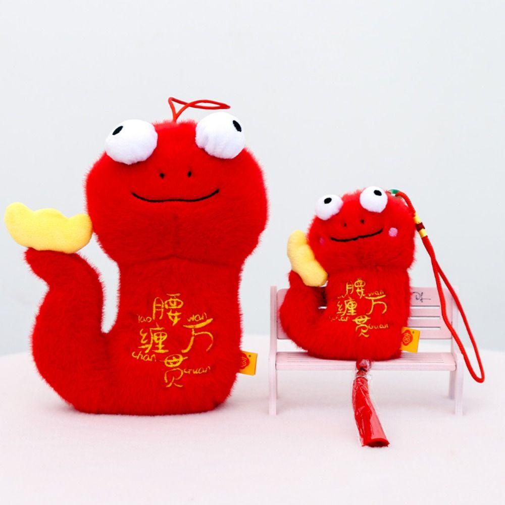 Big Eyes Snake Year Plush Toy Chinese Style Snake Plush Small Pendant  New Year Gifts