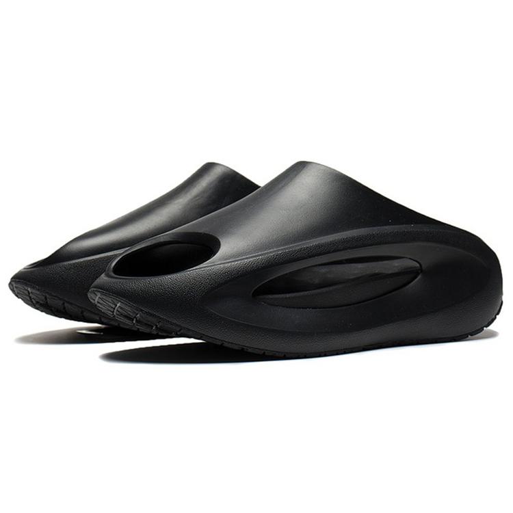 Li Ning Yun You Slay Quiet Abrasion Resistant Slide Slippers Unisex Black AZSV021-7