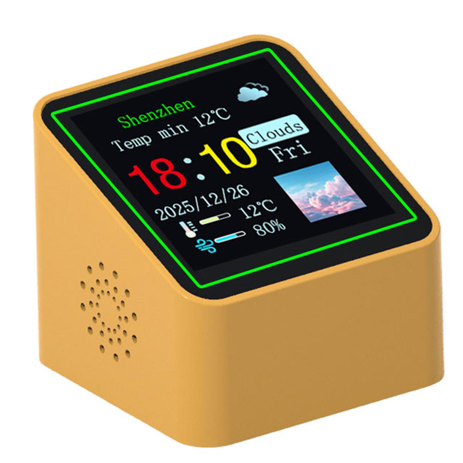 

1-3PCS Smart WiFi Weather Forecast Station Clock with Temperature Humidity Display Digital Clock for Kitchen Bedroom Office Home