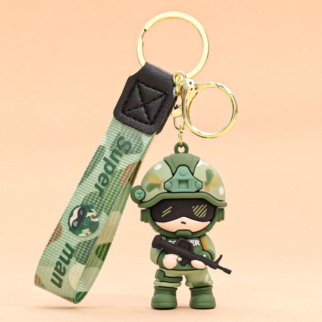 Military Appreciation Keychain: Navy, Army, Air Force Bag & Car Ornament - Ideal for Army Day Gifts