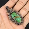 Azurite Malachite Pendant, 999 Copper Wire Wrapped Gemstone Jewelry, Handmade Pendant, For Thanksgiving