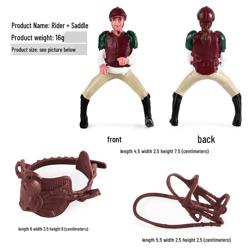 Children's Prancing Horse and Jockey Toy Set