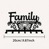 Metal Key Holder Wall Mount 7 Hooks Rustproof Home Organization Kitchen Bathroom Storage