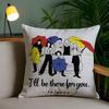Classic F-Friends Tv Show Pillow Case Custom Printed Brushed Fleece Pillow, Baby Skin-Touch, Eco-Friendly Dye-Sublimation Cushio
