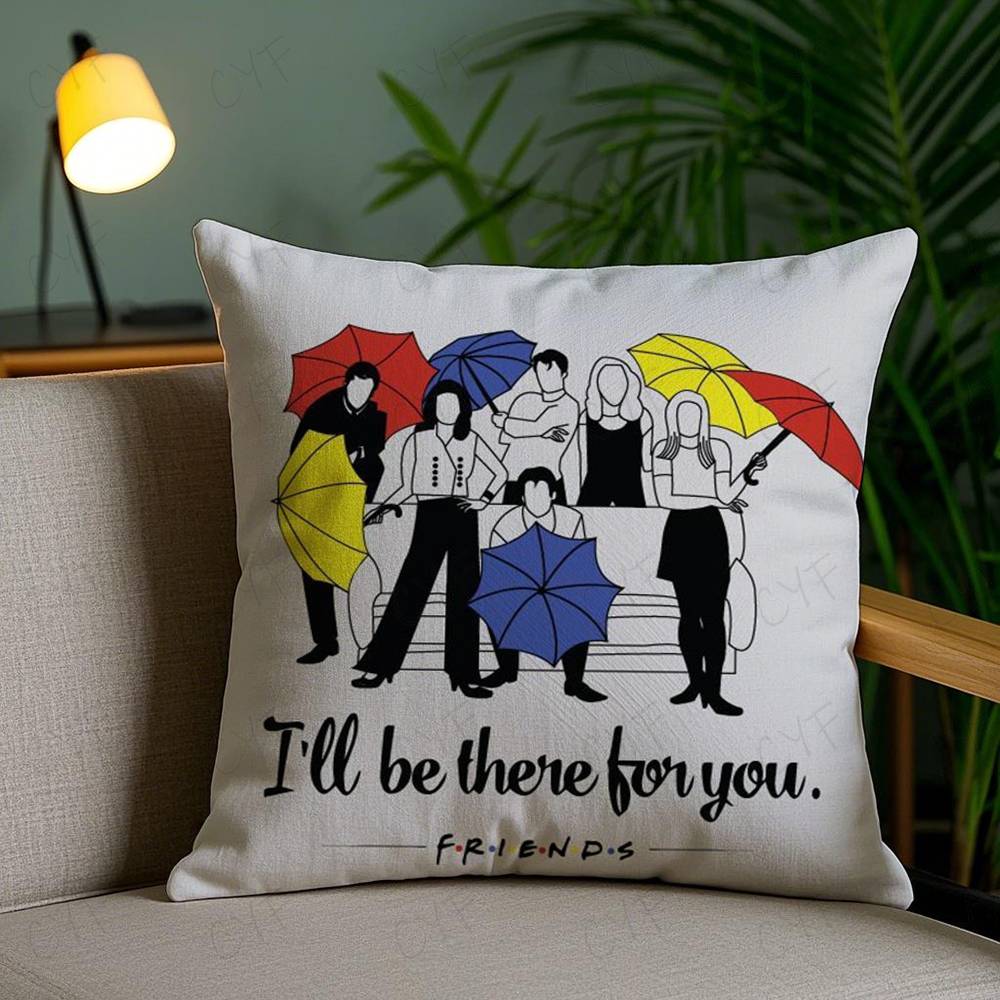 Classic F-Friends Tv Show Pillow Case Custom Printed Brushed Fleece Pillow, Baby Skin-Touch, Eco-Friendly Dye-Sublimation Cushio