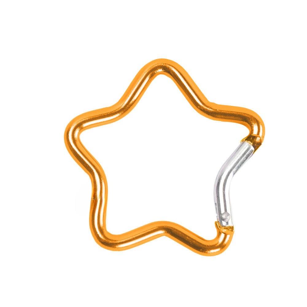 2pcs Aluminum Alloy Hanging Buckles  Five-pointed Star Climbing Buckles  Quick-hanging Keychains  Safety Buckles Backpack Buckles  in Various Colors