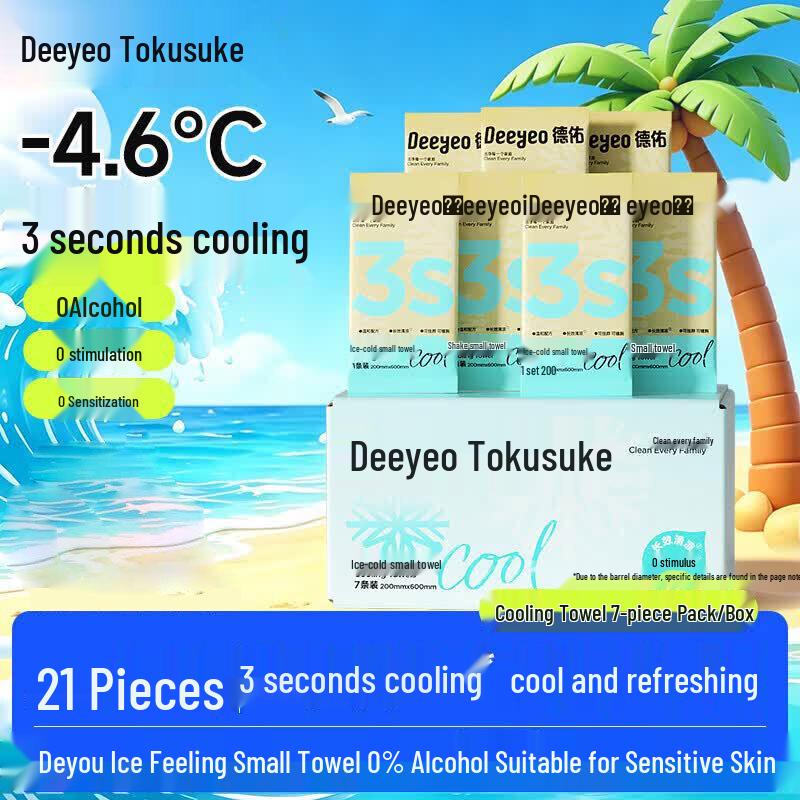 DeYou Ice-Feel Cooling Wipes синий