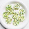 SW27 3Pcs Cute Colored Hand Painted Sweet Donut Meticulous Beads Exquisite Colorful Necklace Bracelet Diy Fashion Trend Beads