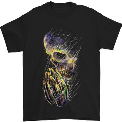 Praying Skull Gothic Biker Heavy Metal Rock Unisex T-shirt
