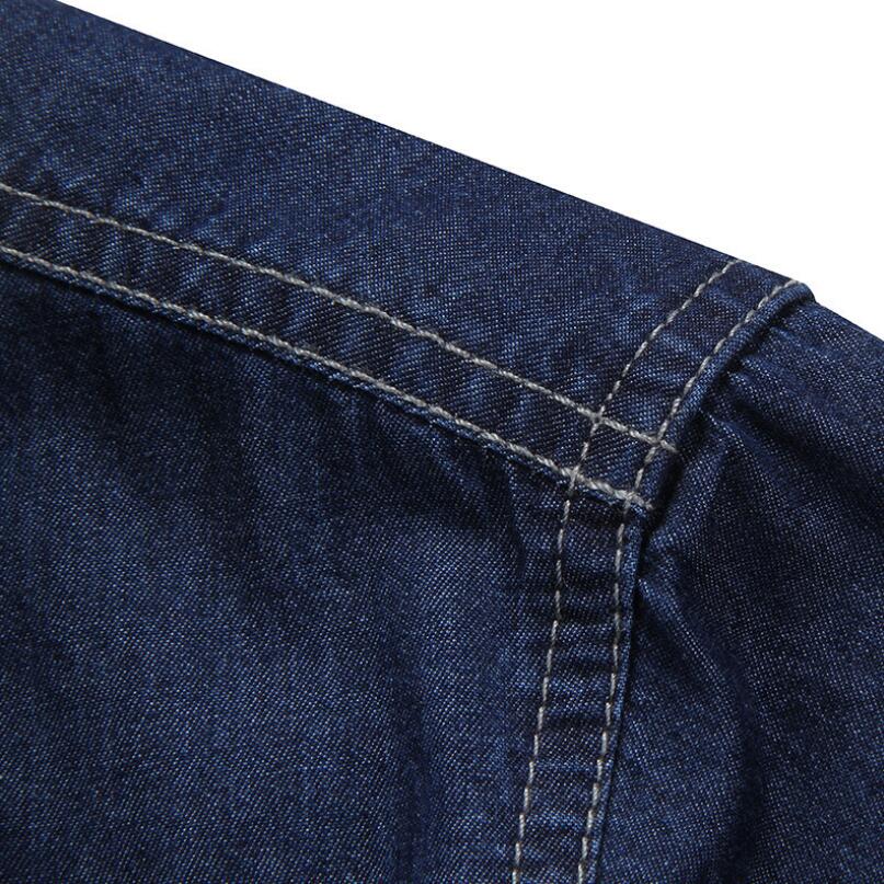 Clearance Summer Shirts Men Denim Casual Shirts Camisa Jeans Shirt Camisa Denim Hombre Cotton Breathable Casual Shirt Male M-3XL