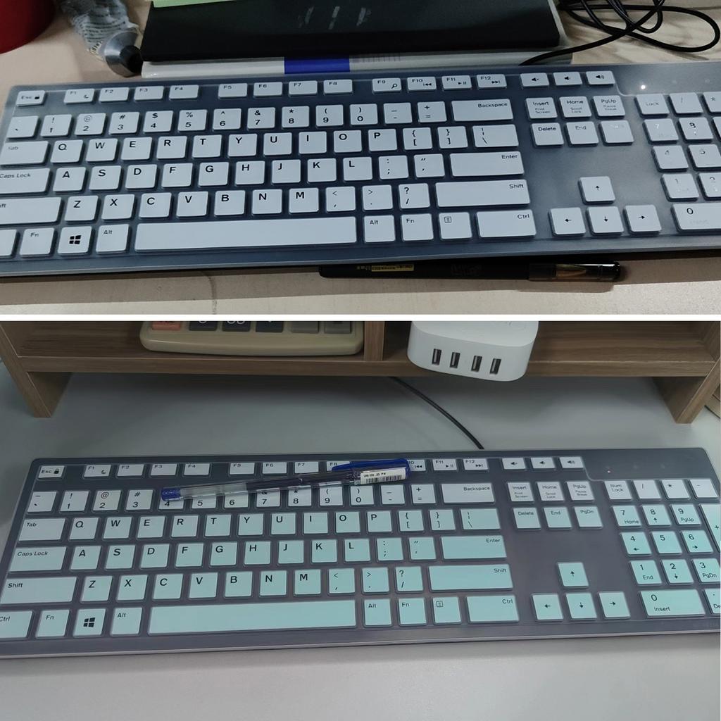 Laptop Tastatur Schutzhüllen für Dell KB216 KM636 AIO 3277 Silikon Tastaturfolie Transparent Skin Schutzzubehör