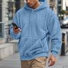 Autumn Winter New Fashion Men's American Style Solid Color Long Sleeve Hooded Pullovers Sweatshirts Male Hoodies Clothes
