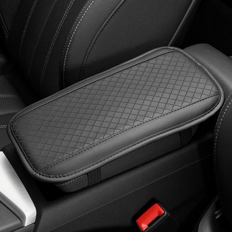 Cross-Border Car Armrest Pad: Embossed Memory Foam Heightening Cushion & Protective Universal Console Cover 