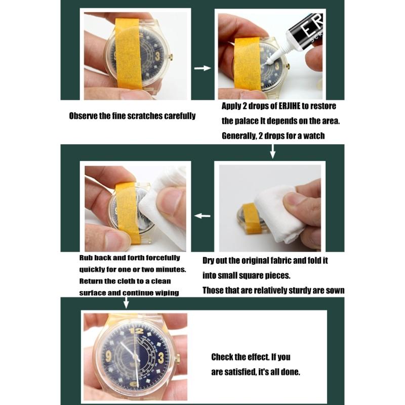 Portable Fast Acting Scratch Remover For Resin Acrylic Watch Crystals Use Professional Grade Polishing Compound