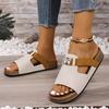 Women'S Retro Thick-Soled Bixson Sandals - Slip-On Open-Toe Beach Slides, Perfect for Vacation Leisure Wear, Holiday Footwear, Open-Toe Shoes.