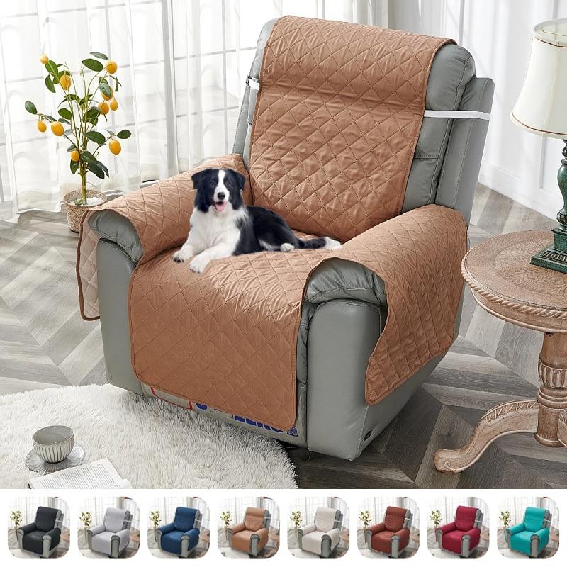 Schmutzabweisender Sofabezug für Liegesessel, für Hunde, Haustiere, Kinder, rutschfeste Sofabezüge für Einzelsessel, solider Sofa-Möbelschutz