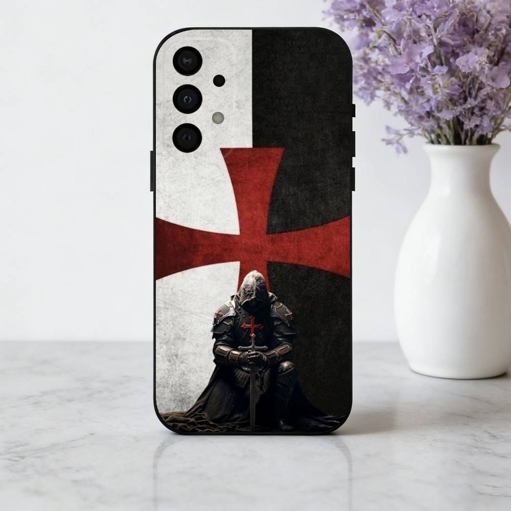C-Crusaders-S T-Templar-R K-Knight Phone Case For Samsung Galaxy A73,A72,A71,A70,A53,A52,A51,Soft Silicone Black Cover