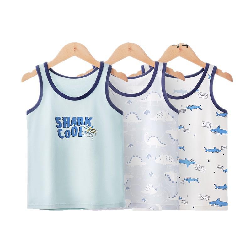 Clearance: Boys' Summer Cotton Sleeveless Base Layer Vest