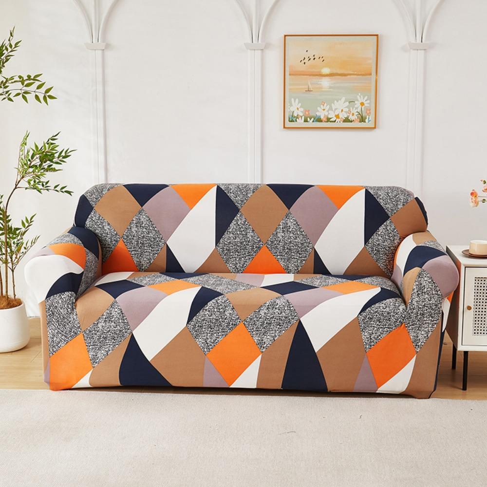 Elastic Printed Sofa Cover Universal Stretchable Slipcouch Protector Furniture Protector