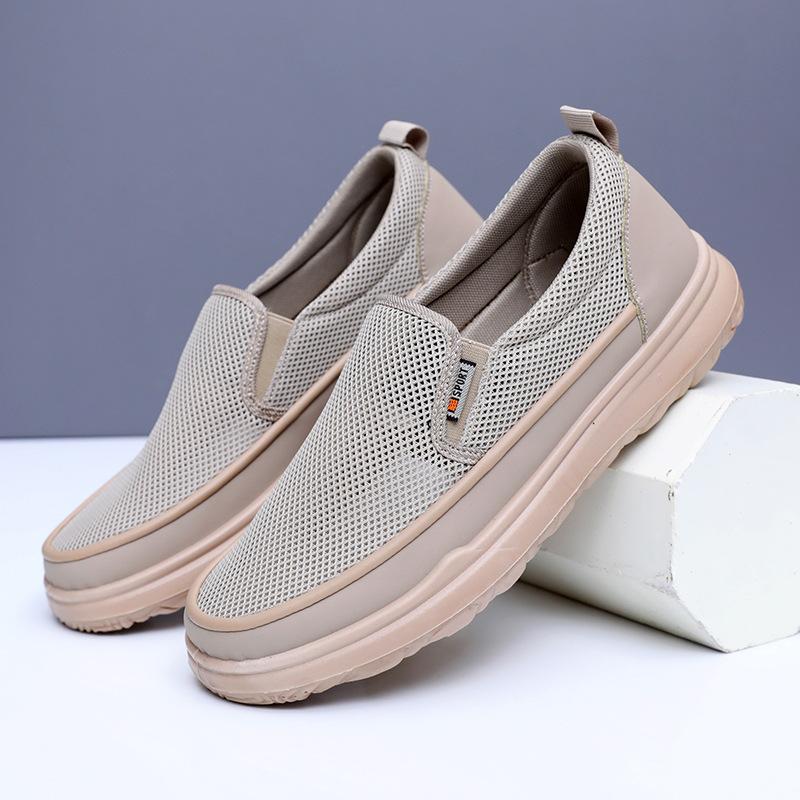 Shoes Men's Spring and Summer Breathable Mesh Fashionable Breathable Sports One Pedal Simple Lazy Shoes Men's Casual Single Shoes