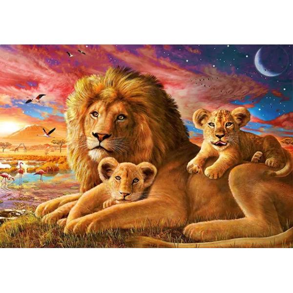 [Ravensburger] 500-Piece Lion Family Jigsaw Puzzle