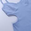 Y2K European and American Hollowed Out Waist Revealing Chest Strap Dress for Women
