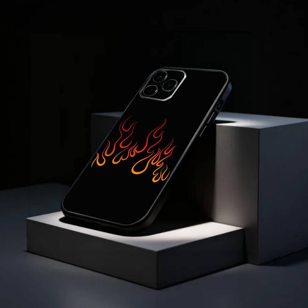 COOL F-Fashion F-Flames Phone Case Silicone Soft For IPhone 17 16 15 14 13 12 11 X XR Plus Pro Max Plus