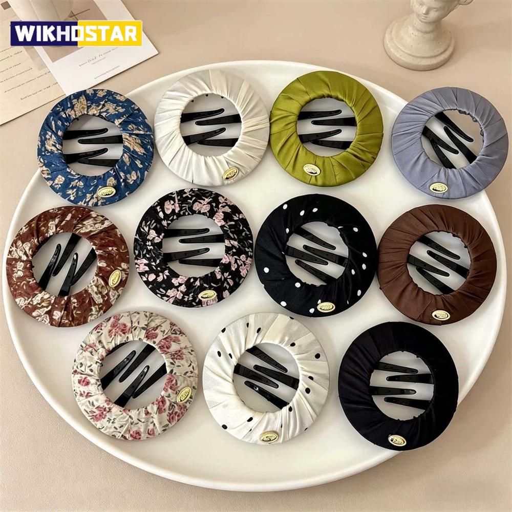 New Safe Flat Round Gripper Clip Cute Hair Claws Women Girls Hairpins Hairclip Barrettes Accessories Headdress Headwear Ornament