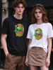 Unisex T-shirt Cartoon Monster Print Summer Casual Comfortable Soft Tops Daily Wear