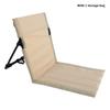 Outdoor Foldable Camping Chair Garden Park Single Reclining Chair Backrest Cushion Picnic Camping Foldable Beach Chair