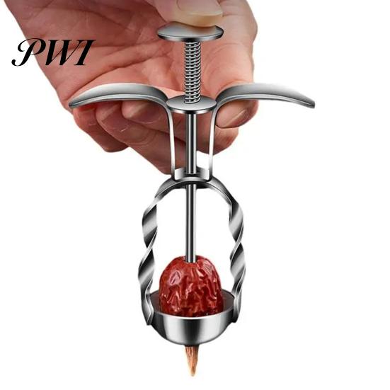 Cherry Pitter Portable Stainless Steel Effortless Olive Pit Red Date Corer Remover Fruit Dates Kitchen Tool Leak Hole