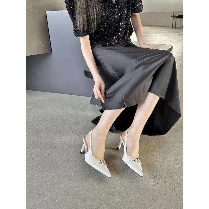 2025 spring and summer new pointed thin heel European and American fashion women's shoes